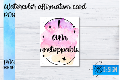 Watercolor Affirmation Cards PNG | Positive Affirmation PNG