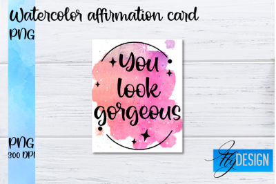 Watercolor Affirmation Cards PNG | Positive Affirmation PNG