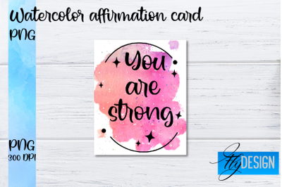 Watercolor Affirmation Cards PNG | Positive Affirmation PNG