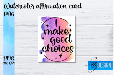 Watercolor Affirmation Cards PNG | Positive Affirmation PNG