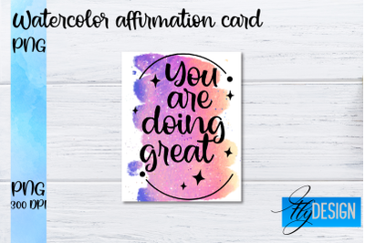 Watercolor Affirmation Cards PNG | Positive Affirmation PNG