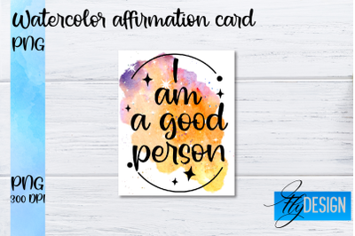 Watercolor Affirmation Cards PNG | Positive Affirmation PNG