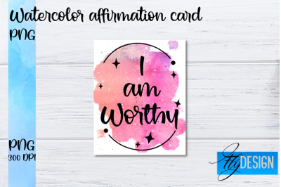 Watercolor Affirmation Cards PNG | Positive Affirmation PNG