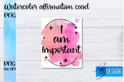 Watercolor Affirmation Cards PNG | Positive Affirmation PNG