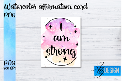 Watercolor Affirmation Cards PNG | Positive Affirmation PNG