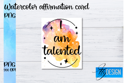 Watercolor Affirmation Cards PNG | Positive Affirmation PNG