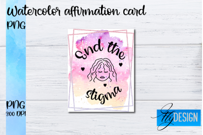 Watercolor Affirmation Cards PNG | Positive Affirmation PNG