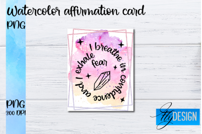 Watercolor Affirmation Cards PNG | Positive Affirmation PNG