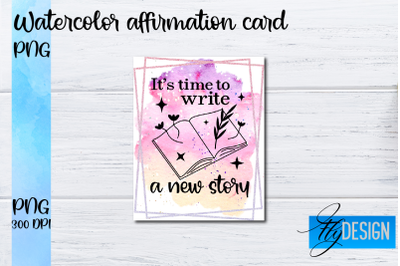 Watercolor Affirmation Cards PNG | Positive Affirmation PNG