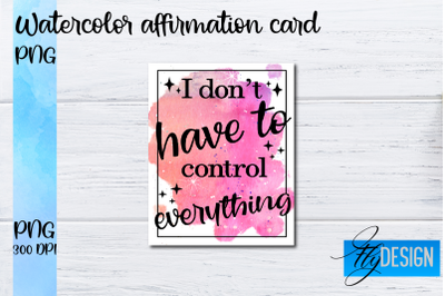 Watercolor Affirmation Cards PNG | Positive Affirmation PNG