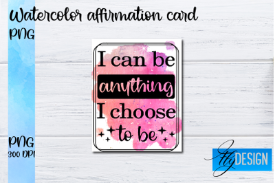 Watercolor Affirmation Cards PNG | Positive Affirmation PNG