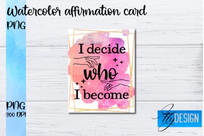 Watercolor Affirmation Cards PNG | Positive Affirmation PNG