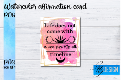 Watercolor Affirmation Cards PNG | Positive Affirmation PNG