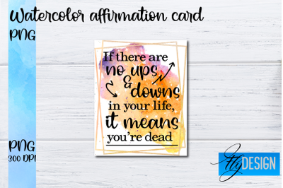 Watercolor Affirmation Cards PNG | Positive Affirmation PNG