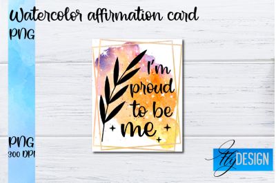 Watercolor Affirmation Cards PNG | Positive Affirmation PNG