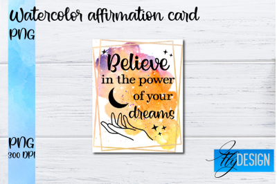 Watercolor Affirmation Cards PNG | Positive Affirmation PNG