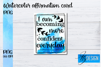 Watercolor Affirmation Cards PNG | Positive Affirmation PNG