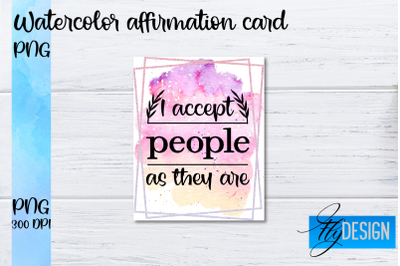 Watercolor Affirmation Cards PNG | Positive Affirmation PNG