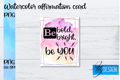 Watercolor Affirmation Cards PNG | Positive Affirmation PNG