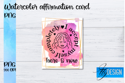 Watercolor Affirmation Cards PNG | Positive Affirmation PNG