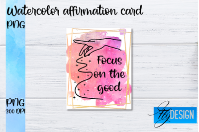 Watercolor Affirmation Cards PNG | Positive Affirmation PNG