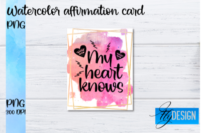 Watercolor Affirmation Cards PNG | Positive Affirmation PNG