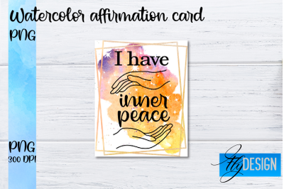 Watercolor Affirmation Cards PNG | Positive Affirmation PNG