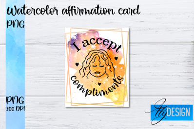 Watercolor Affirmation Cards PNG | Positive Affirmation PNG