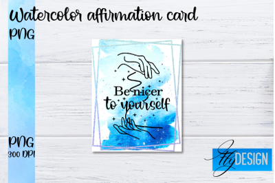 Watercolor Affirmation Cards PNG | Positive Affirmation PNG