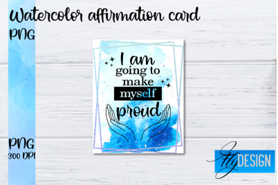 Watercolor Affirmation Cards PNG | Positive Affirmation PNG