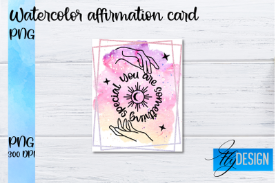 Watercolor Affirmation Cards PNG | Positive Affirmation PNG