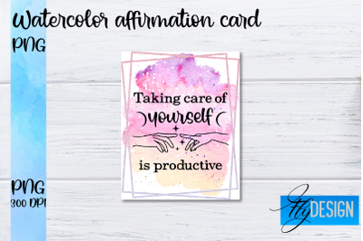 Watercolor Affirmation Cards PNG | Positive Affirmation PNG