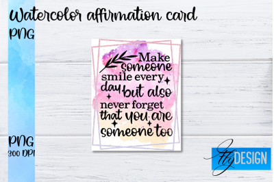 Watercolor Affirmation Cards PNG | Positive Affirmation PNG