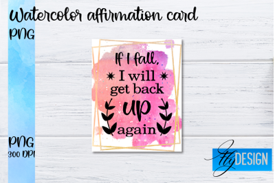 Watercolor Affirmation Cards PNG | Positive Affirmation PNG