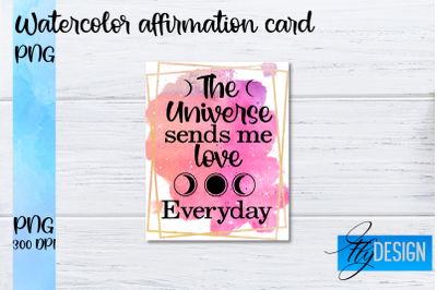 Watercolor Affirmation Cards PNG | Positive Affirmation PNG