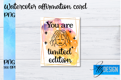 Watercolor Affirmation Cards PNG | Positive Affirmation PNG