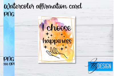 Watercolor Affirmation Cards PNG | Positive Affirmation PNG