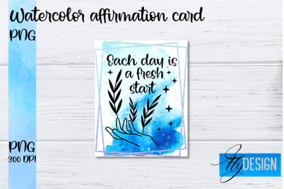 Watercolor Affirmation Cards PNG | Positive Affirmation PNG