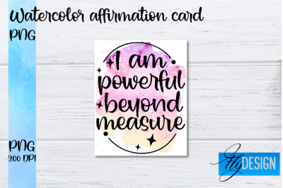 Watercolor Affirmation Cards PNG | Positive Affirmation PNG