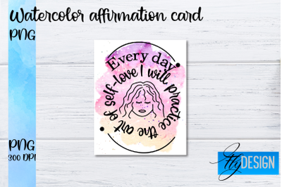 Watercolor Affirmation Cards PNG | Positive Affirmation PNG