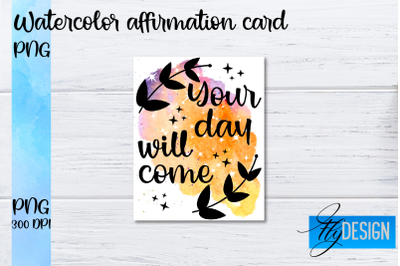 Watercolor Affirmation Cards PNG | Positive Affirmation PNG