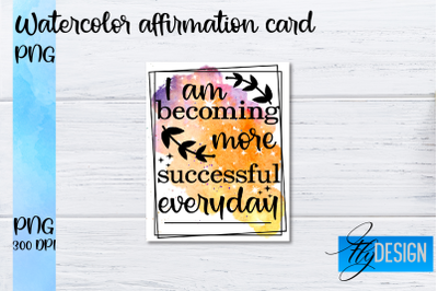 Watercolor Affirmation Cards PNG | Positive Affirmation PNG