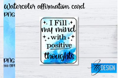 Watercolor Affirmation Cards PNG | Positive Affirmation PNG