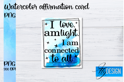 Watercolor Affirmation Cards PNG | Positive Affirmation PNG