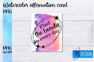 Watercolor Affirmation Cards PNG | Positive Affirmation PNG