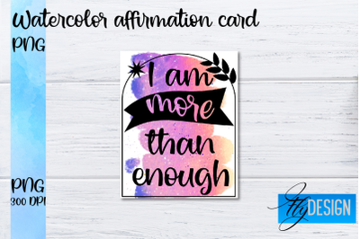 Watercolor Affirmation Cards PNG | Positive Affirmation PNG