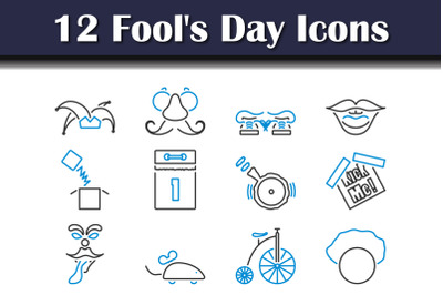 Fool&amp;&23;039;s Day Icon Set