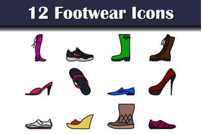 Footwear Icon Set