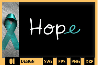 Teal Ribbon Hope | PTSD Awareness