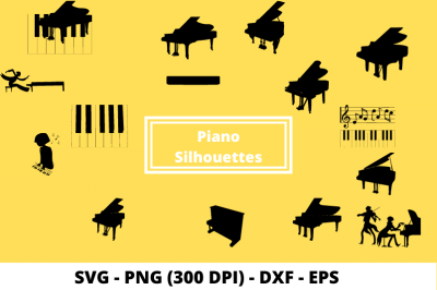 Piano Cut File SVG